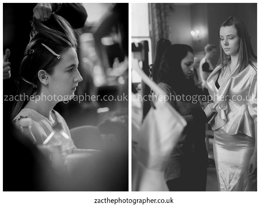 lovely photos from backstage at birmingham fashion week Manchester